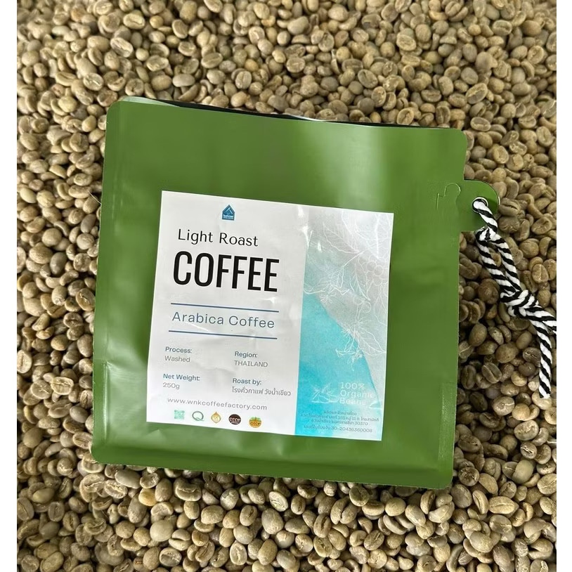 [โรงคั่วกาแฟ วังน้ำเขียว] เมล็ดกาแฟคั่วอ่อน Special Arabica Light-Roast 250 กรัม